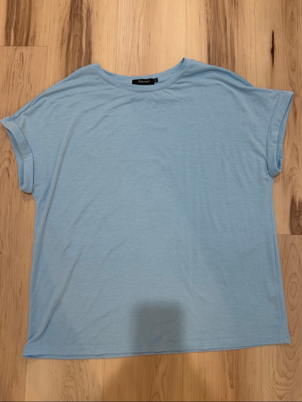 Automet Light Blue Relaxed Fit Women's Tee